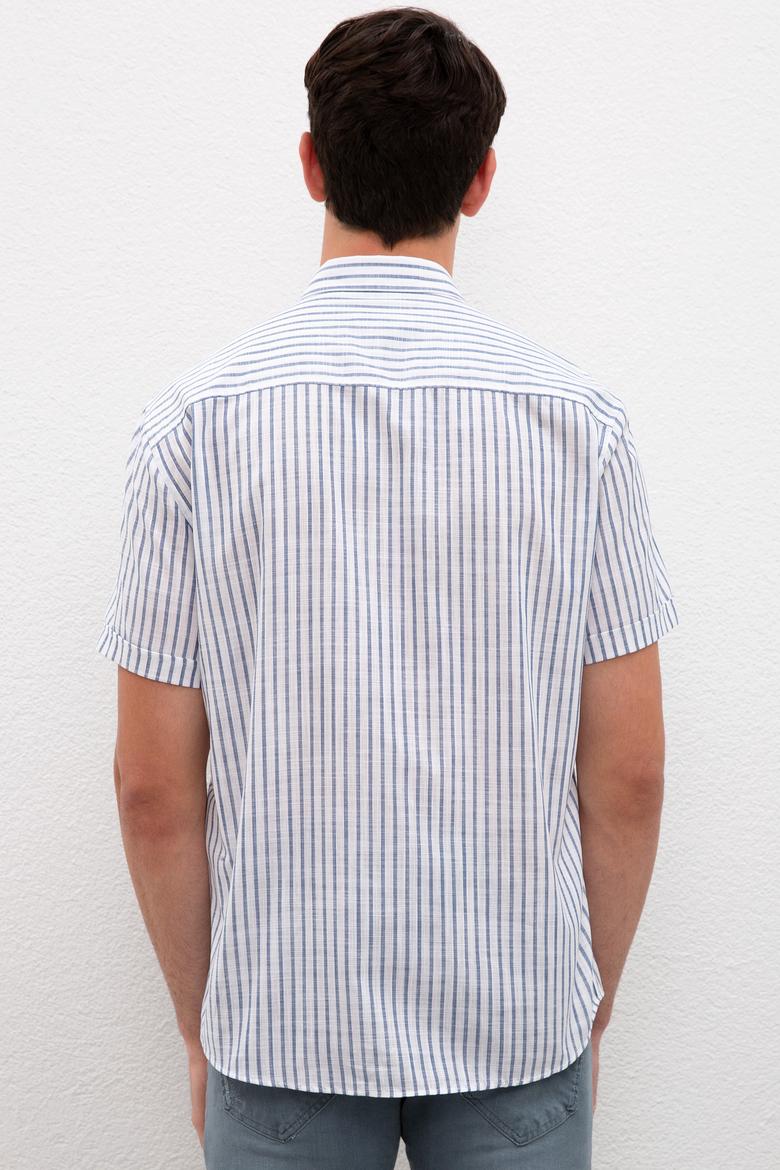 Erkek Lacivert Kısa Kollu Gömlek - 50219365015