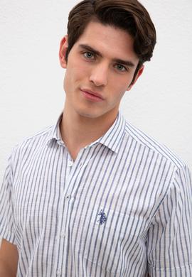 Erkek Lacivert Kısa Kollu Gömlek - 50219365015