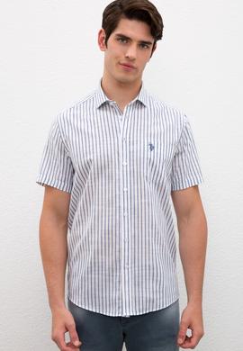 Erkek Lacivert Kısa Kollu Gömlek - 50219365015