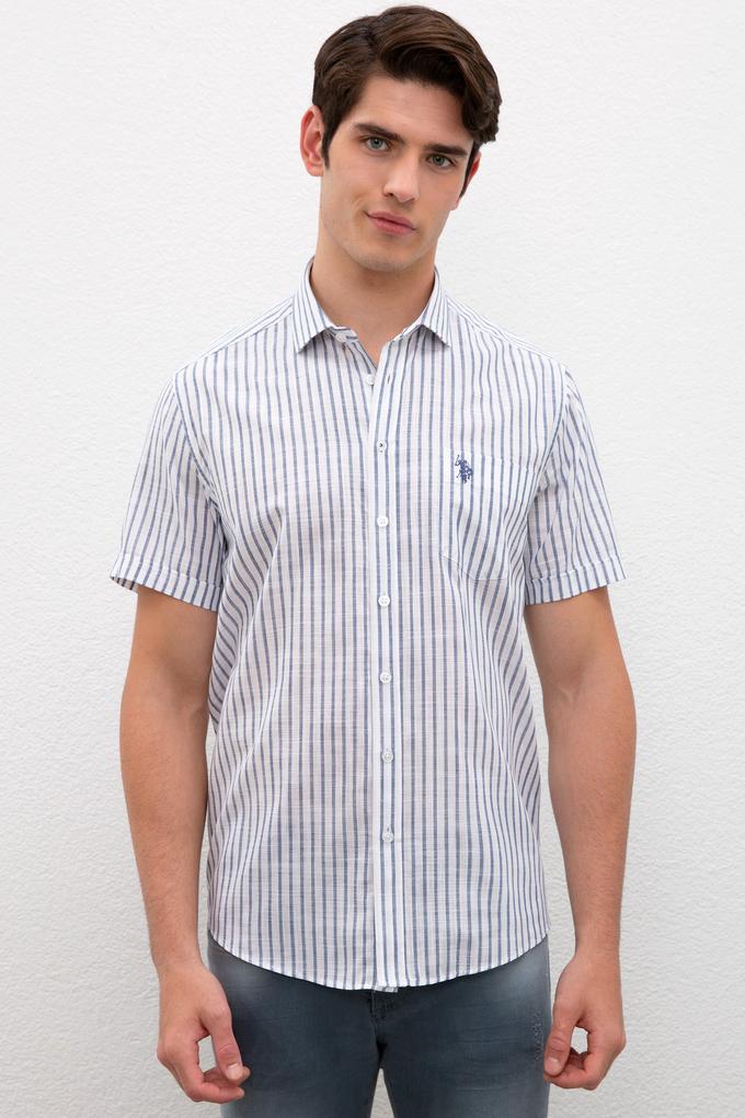 Erkek Lacivert Kısa Kollu Gömlek