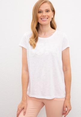 Kadın Beyaz Tişört - 50219882010