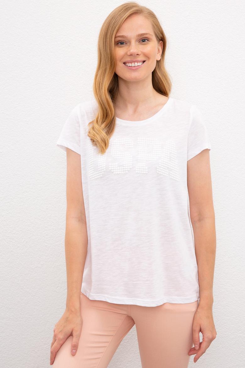 Kadın Beyaz Tişört