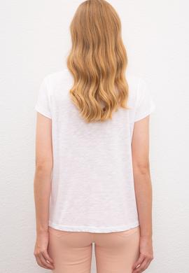Kadın Beyaz Tişört - 50219882010