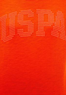 Kadın Nar Çiçeği Bisiklet Yaka T-Shirt - 50219882026