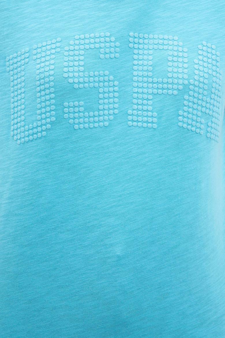 Kadın Turkuaz Bisiklet Yaka T-Shirt - 50219882048