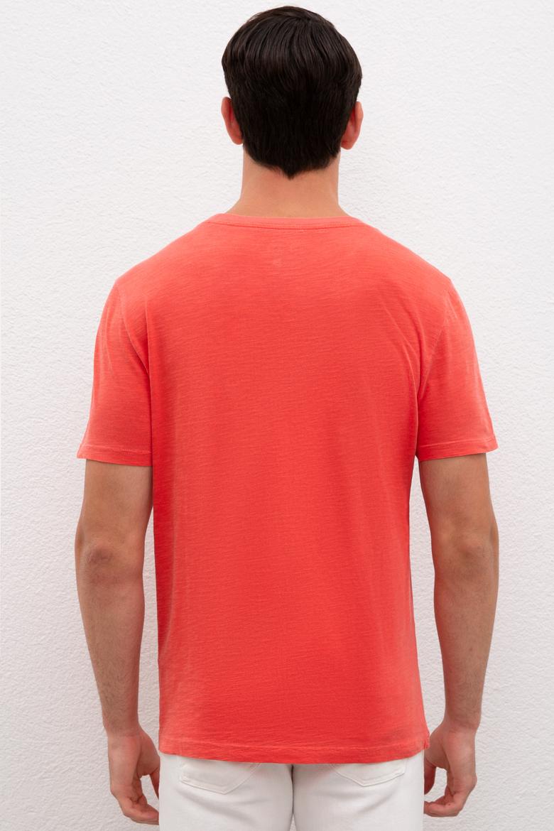 Erkek Nar Çiçeği Basic Tişört - 50220102027