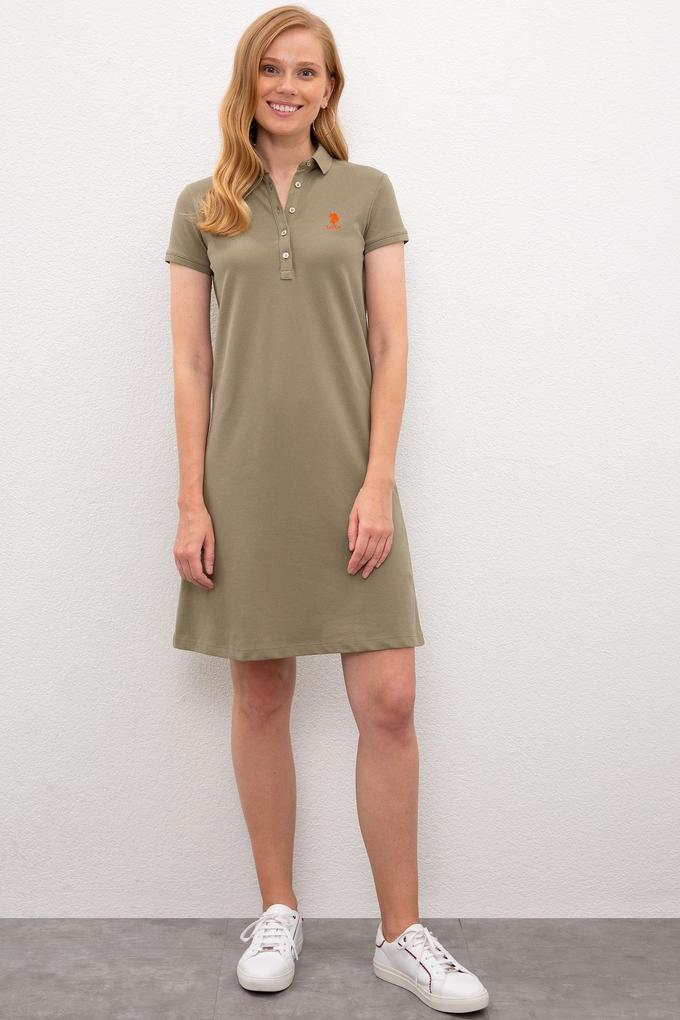 Kadın Yeşil Örme Elbise