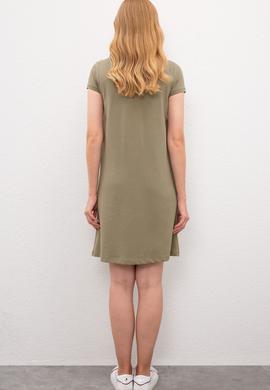 Kadın Yeşil Örme Elbise - 50220956011