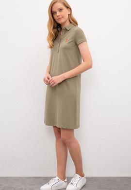 Kadın Yeşil Örme Elbise - 50220956011
