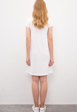 Kadın Beyaz Örme Elbise - 50220956005