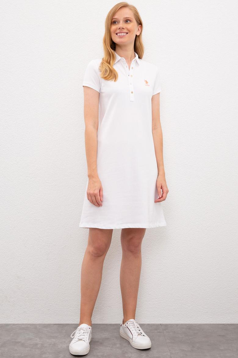 Kadın Beyaz Örme Elbise