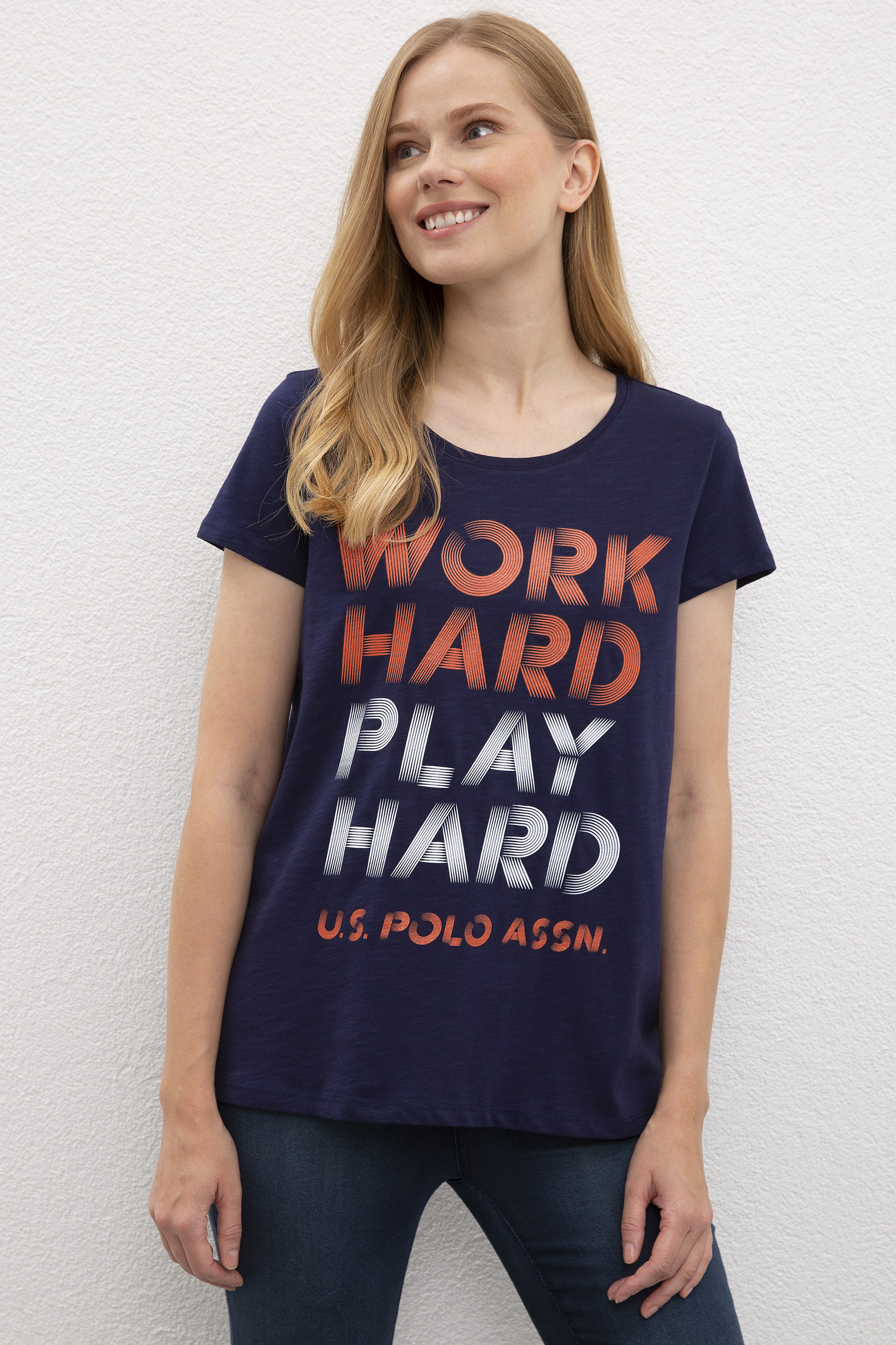 Kadın Lacivert T-Shirt - Image 1