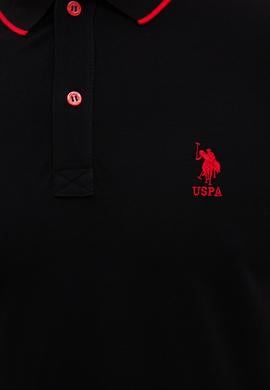 Erkek Siyah Polo Yaka T-Shirt Basic - 50222592021