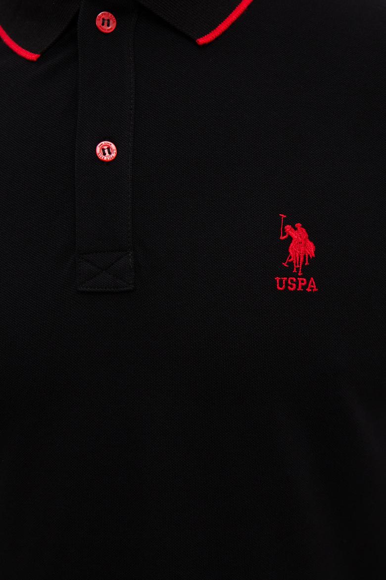 Erkek Siyah Polo Yaka T-Shirt Basic - 50222592021