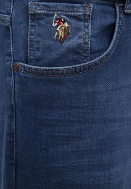 Erkek Mavi Denim Pantolon - 50222881006