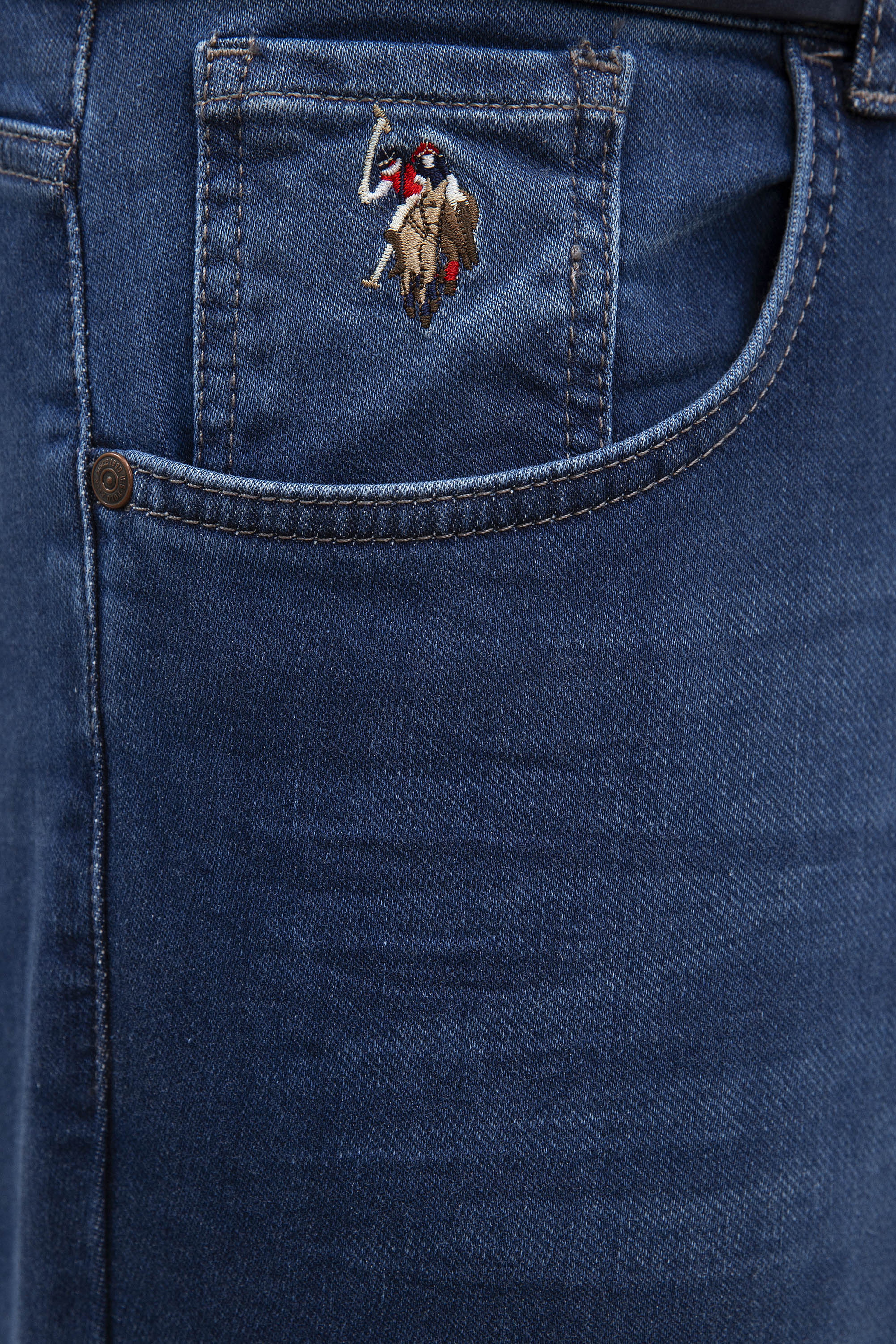 Erkek Mavi Denim Pantolon - Image 4