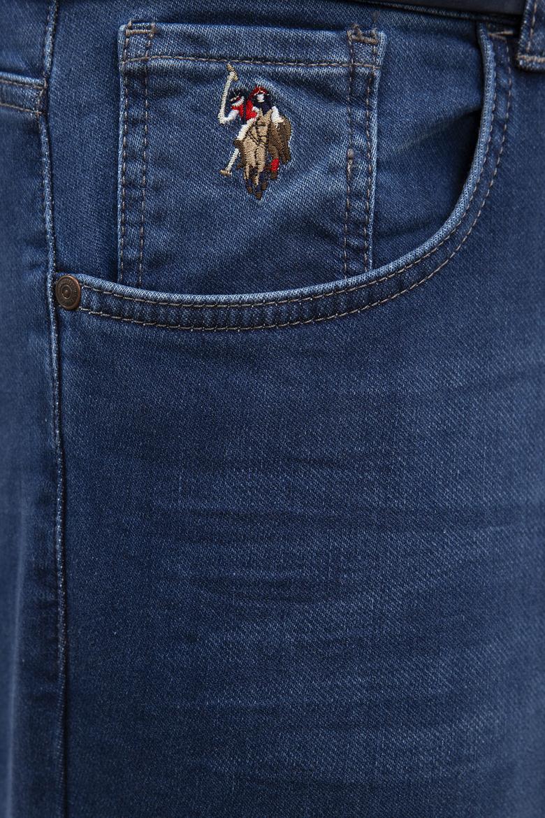 Erkek Mavi Denim Pantolon - 50222881006