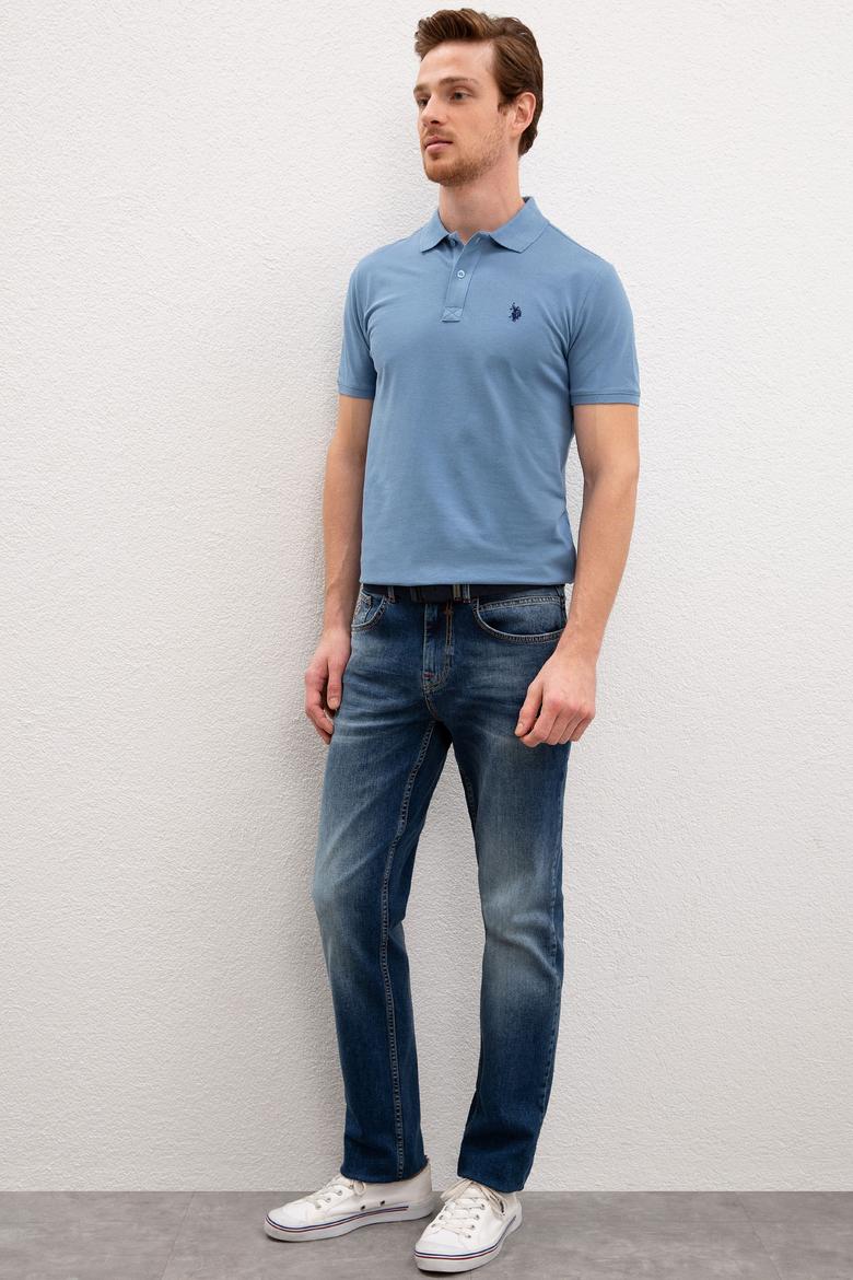 Erkek Mavi Denim Pantolon - 50222863006