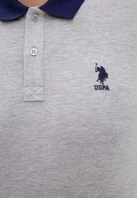 Erkek Gri Melanj Polo Yaka T-Shirt - 50218823007