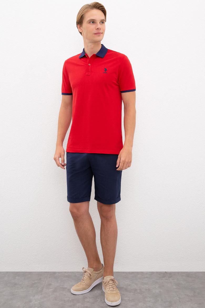 Erkek Koyu Kırmızı Polo Yaka T-Shirt - 50218823169