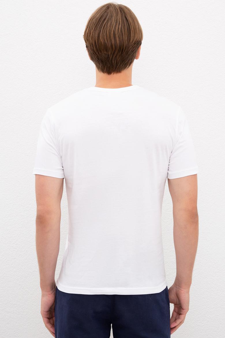 Erkek Beyaz Tişört - 50217813008