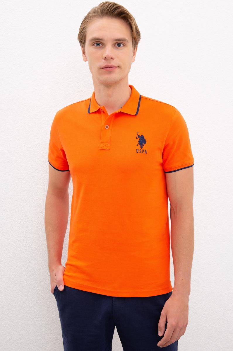 Erkek Nar Çiçeği Polo Yaka T-Shirt Basic