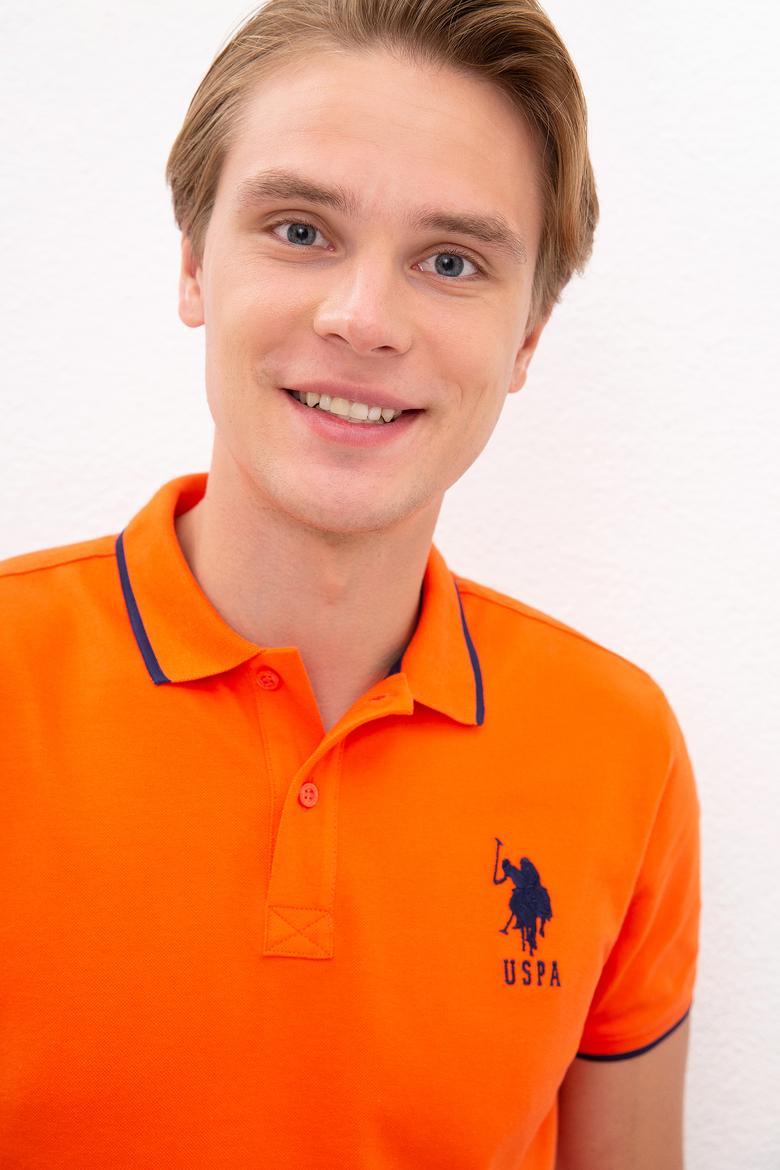 Erkek Nar Çiçeği Polo Yaka T-Shirt Basic - 50222031014