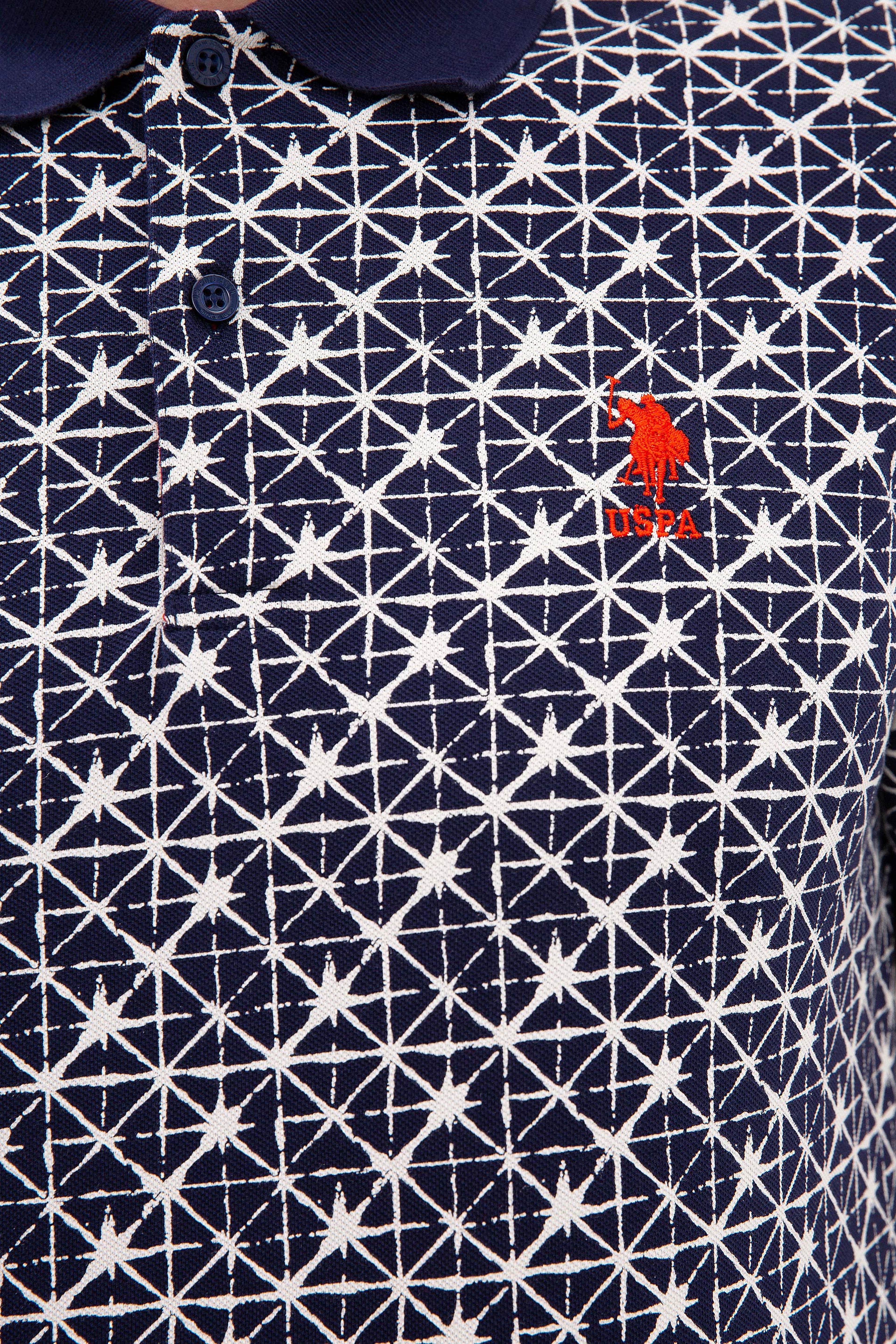 Erkek Lacivert Polo Yaka T-Shirt - Image 5