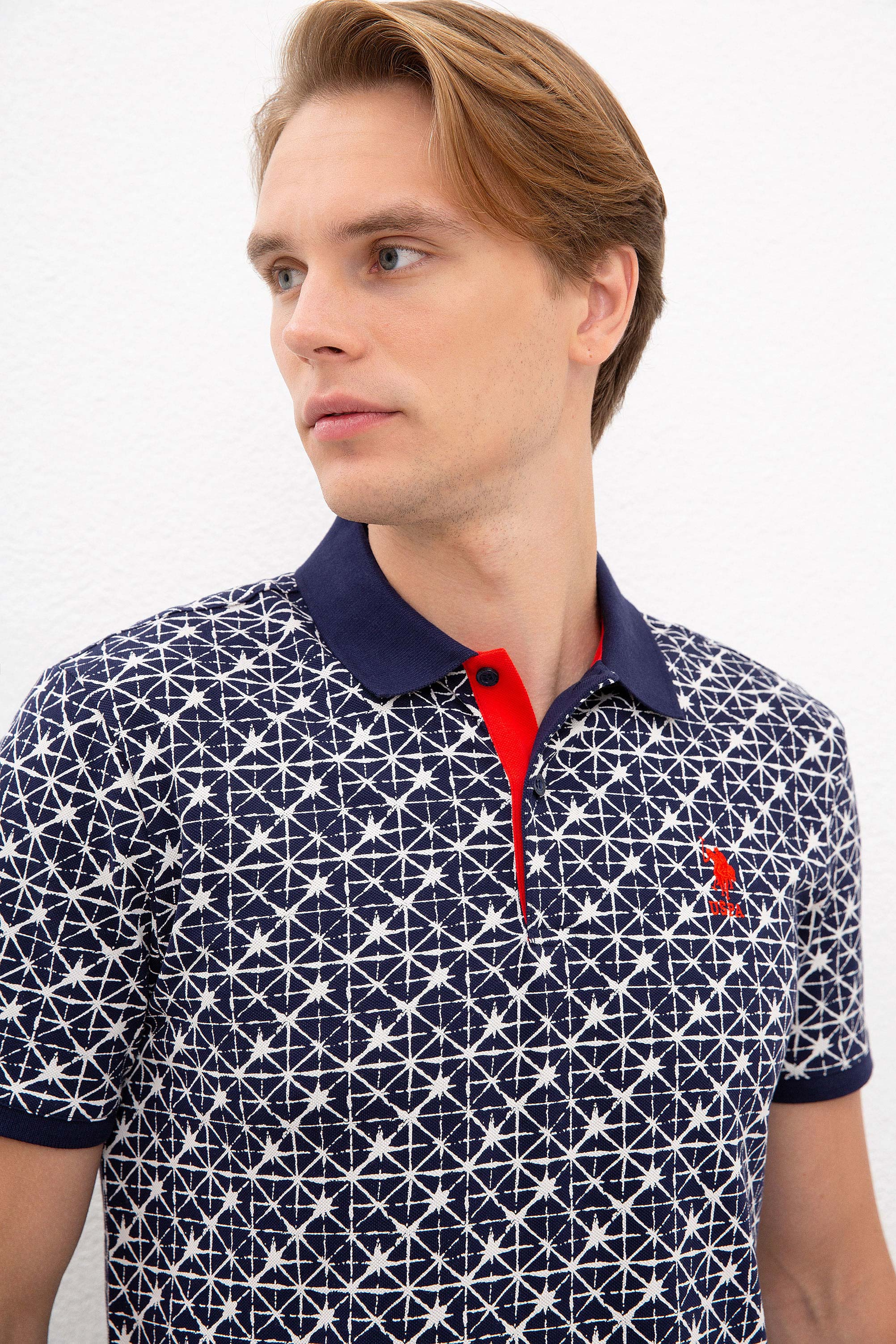 Erkek Lacivert Polo Yaka T-Shirt - Image 2
