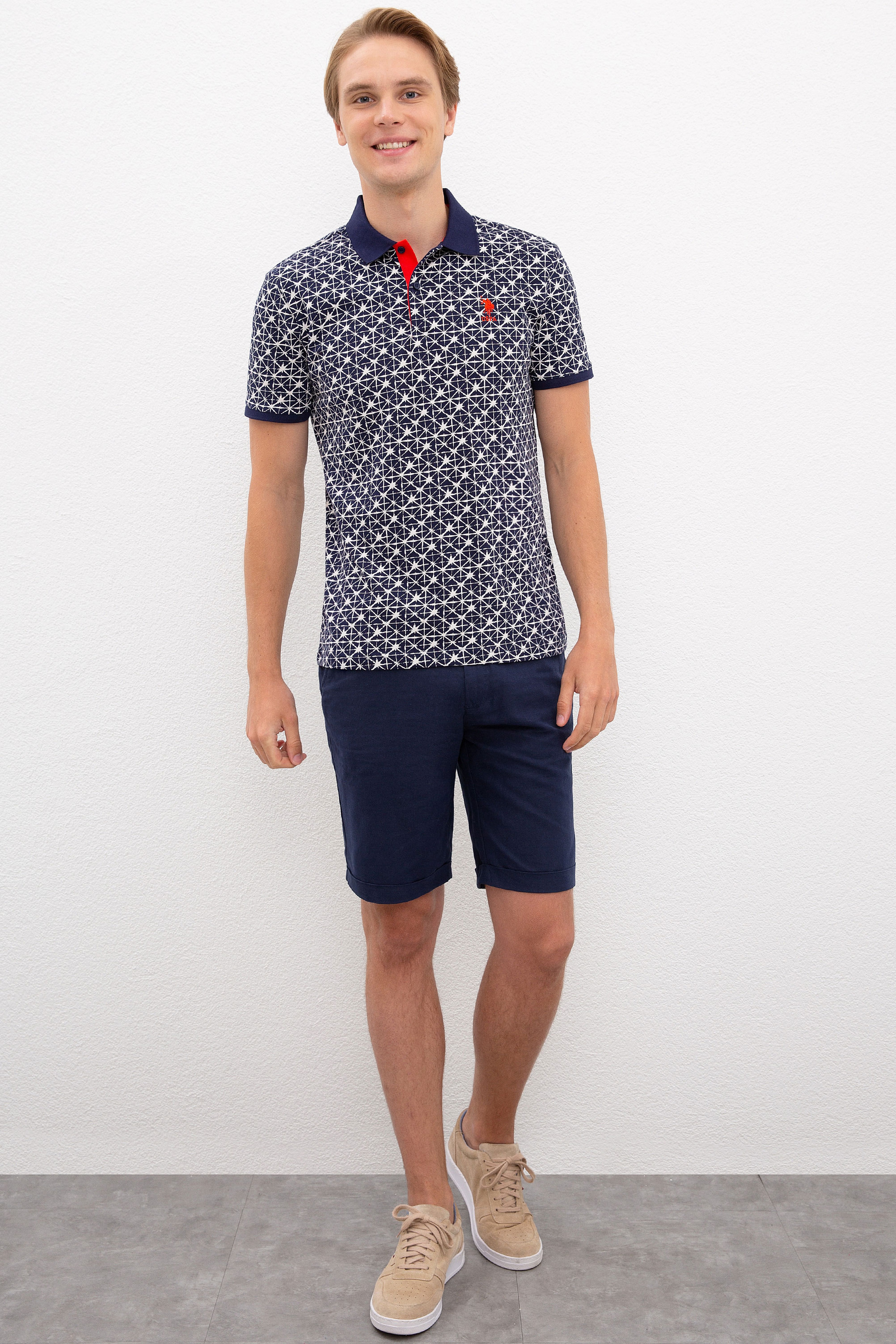 Erkek Lacivert Polo Yaka T-Shirt