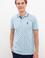 Erkek Açık İndigo Polo Yaka Tişört
