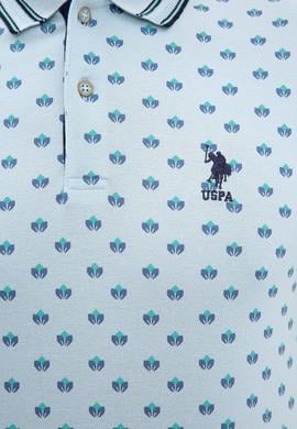 Erkek Açık İndigo Polo Yaka Tişört - 50219257035