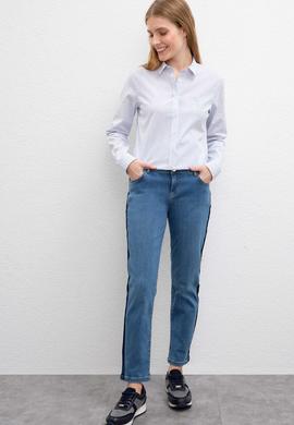 Kadın Mavi Denim Pantolon - 50202998004