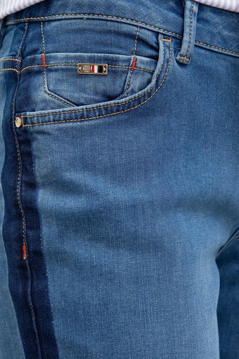 Kadın Mavi Denim Pantolon - 50202998004