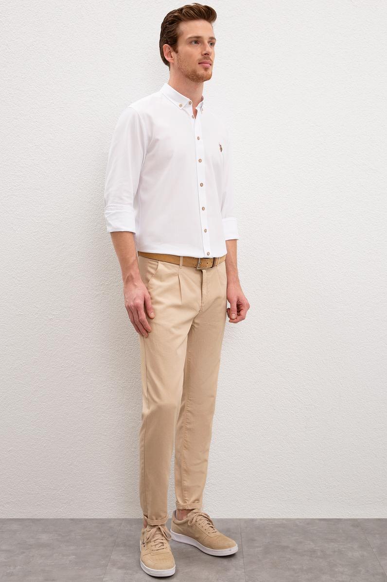 Erkek Kum Kanvas Pantolon