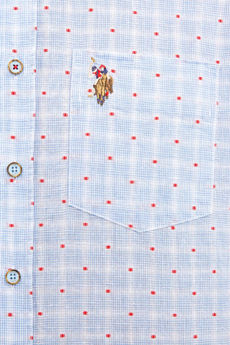 Erkek Açık Mavi Kısa Kollu Gömlek - 50218559005