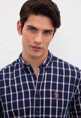 Erkek İndigo Gömlek Kısakol - 50218625003