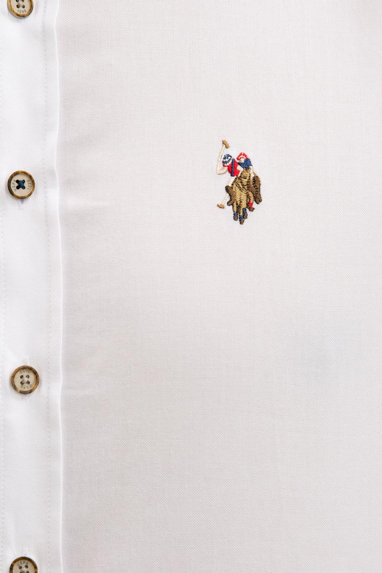 Erkek Beyaz Gömlek Uzunkol Basic - 50218882005