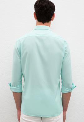 Erkek Yeşil Gömlek Uzunkol Basic - 50218898075