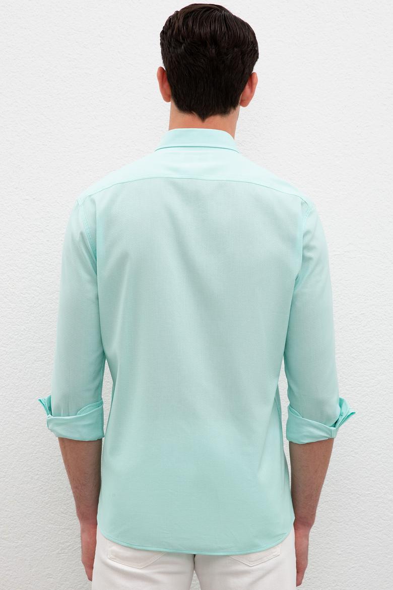 Erkek Yeşil Gömlek Uzunkol Basic - 50218898075