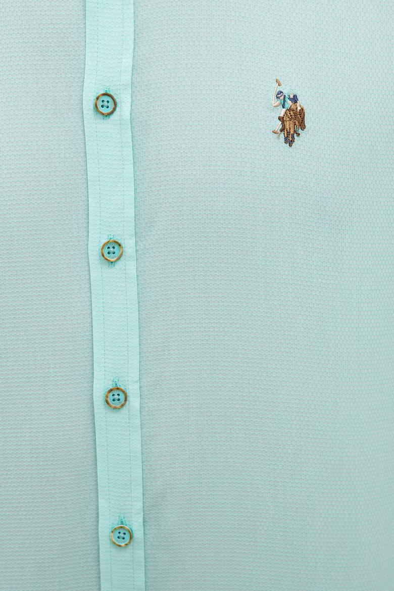 Erkek Yeşil Gömlek Uzunkol Basic - 50218898075