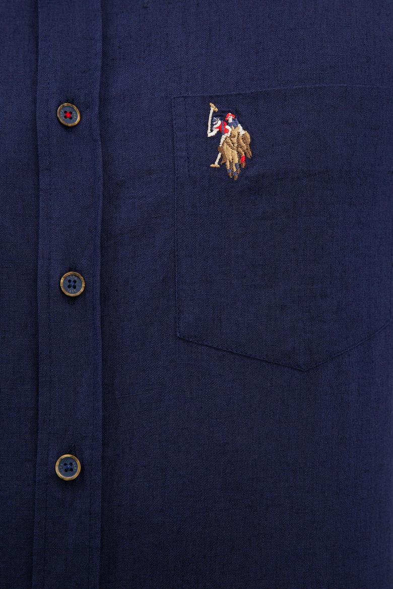 Erkek Lacivert Gömlek Kısakol - 50218909003