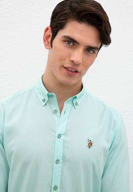 Erkek Yeşil Gömlek Uzunkol Basic - 50218898075