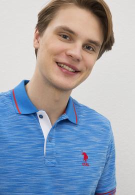 Erkek Kobalt Polo Yaka T-Shirt - 50219132025