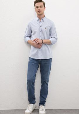 Erkek Mavi Gömlek Uzunkol - 50219542003