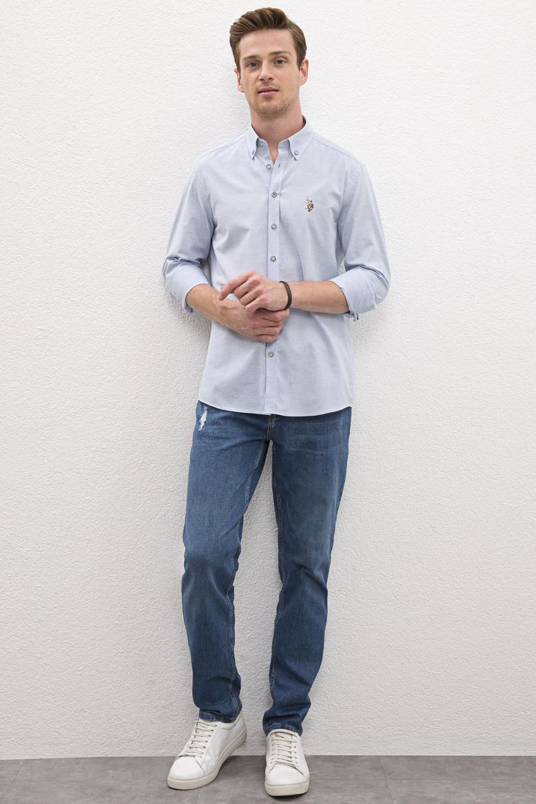 Erkek Mavi Gömlek Uzunkol - 50219542003