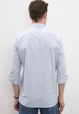 Erkek Mavi Gömlek Uzunkol - 50219542003