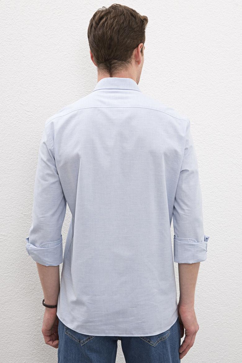 Erkek Mavi Gömlek Uzunkol - 50219542003
