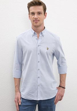 Erkek Mavi Gömlek Uzunkol - 50219542003