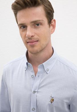 Erkek Mavi Gömlek Uzunkol - 50219542003